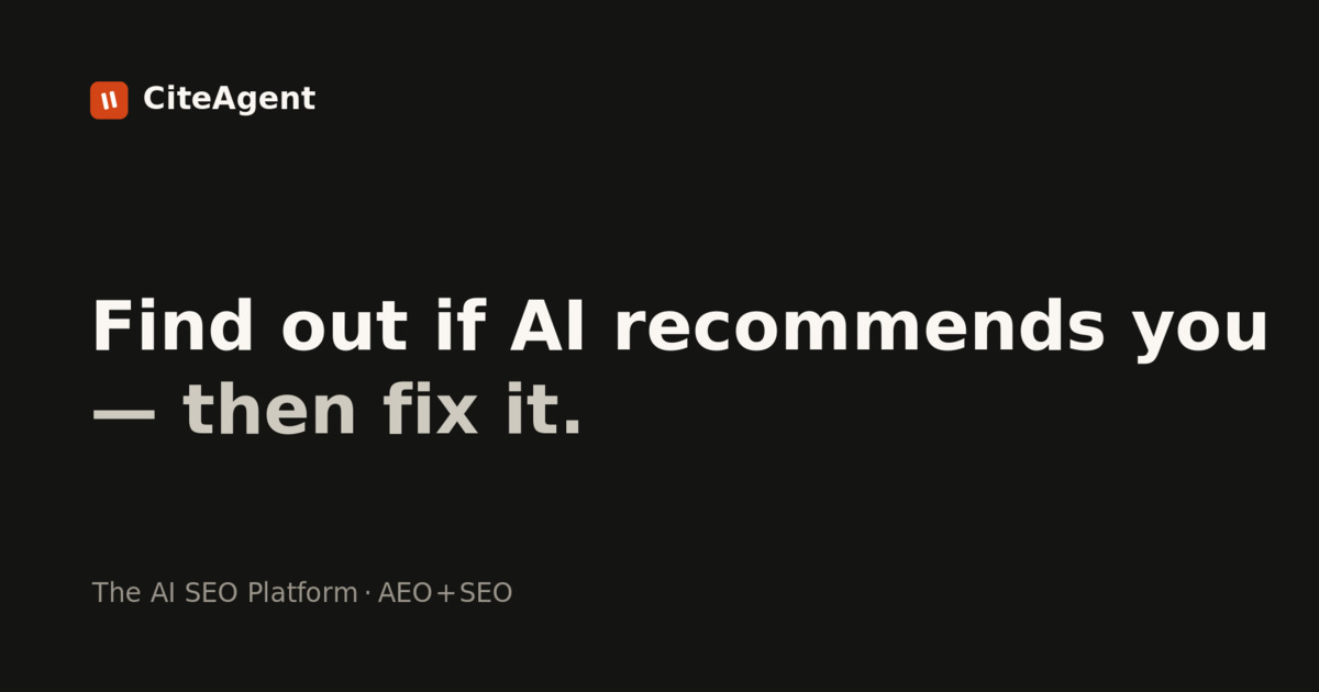 I build AI agents for a living, so I built an engine that checks whether ChatGPT actually recommends